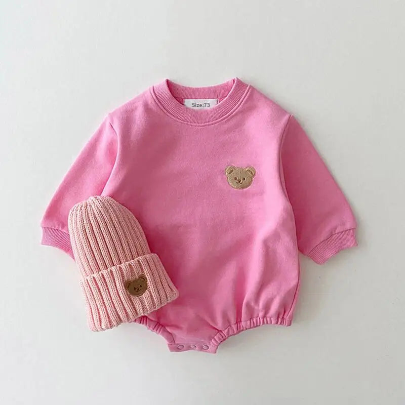 Bear Detail Baby Onesie for Girls/Boys