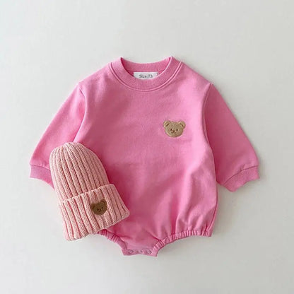 Bear Detail Baby Onesie for Girls/Boys