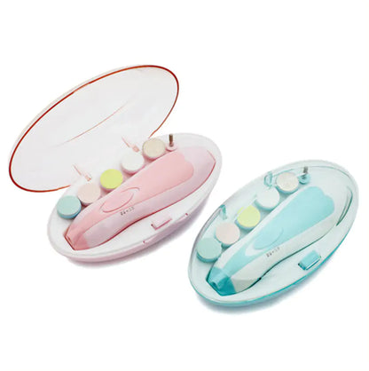 Six-in-One Baby Nail Care Set - Electric Trimmer, Clippers & File