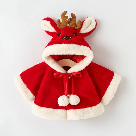 Adorable Reindeer Plush Baby Jacket