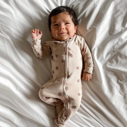 Knitted Coral Velvet Baby Footie Jumpsuit – Soft, Cozy, and Stylish for Newborns