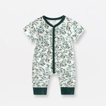 Bamboo Fiber Baby Zippered Romper – Soft, Eco-Friendly, and Comfortable for Newborns