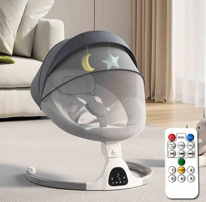 Baby Electric Smart Rocking Chair with Adjustable Speeds and Calming Vibrations