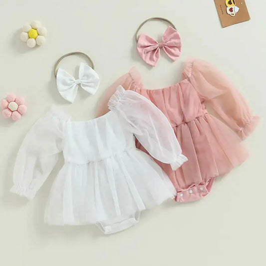 Charming Princess Party Dress with Ruffles and Bows