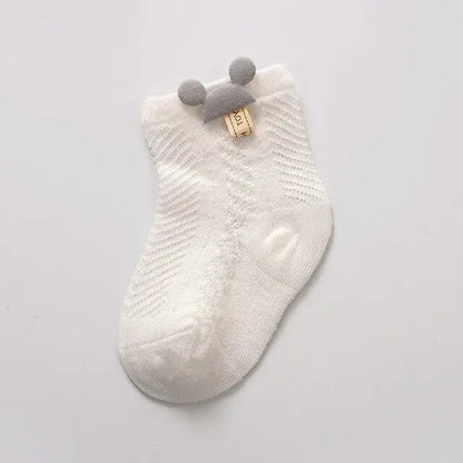 Soft Knit Baby Socks with Ears
