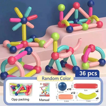 Magnetic Building Blocks - Creative Construction Set for Imagination and Learning