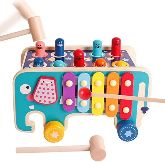 Wooden Hammer Toy for Kids – Motor Skills and Coordination Development