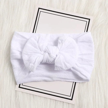 Soft Floral Bow Headband for Little Girls