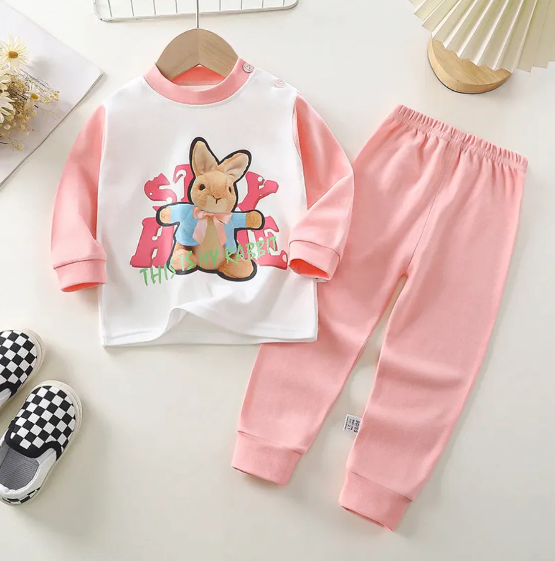 Cozy Cotton Long Johns Set – Soft, Warm & Stylish for Kids