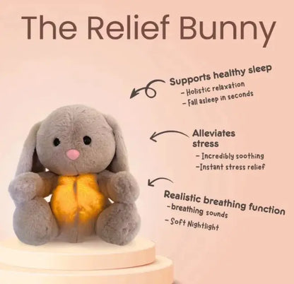 Breathing Rabbit Soothing Sensory Plush Toy for Babies