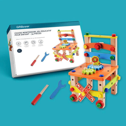 "BricoKid" Montessori Construction Chair for Creative Learning