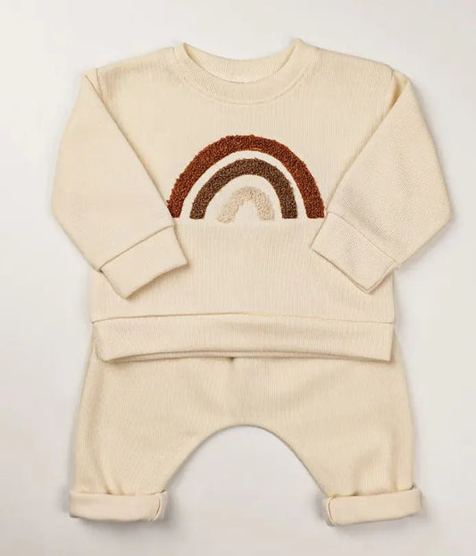 100% Organic Cotton Unisex 2-Piece Set - Cozy & Stylish for Spring & Autumn