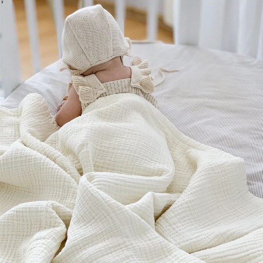 Organic Baby Muslin Swaddle Blanket – Soft, Comfortable, and Chemical-Free - Size 105x105cm