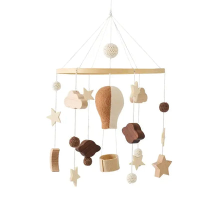 Crib Mobile Bed Bell with Calming Melodies and Rotating Characters