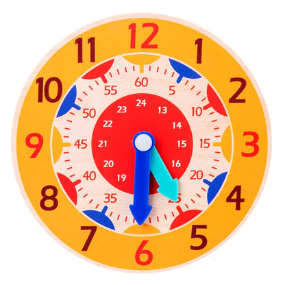 Wooden Kids Learning Clock – Educational Time-Telling Toy for Early Learners