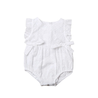 Floral Ruffle Summer Romper for Girls