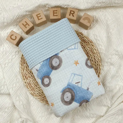 Cotton Waffle Baby Blanket – Soft, Breathable, and Versatile - Size 100x70cm