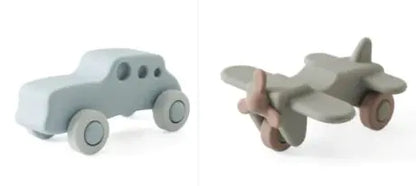 Silicone Baby Toy Set - Cars, Trucks, and Planes