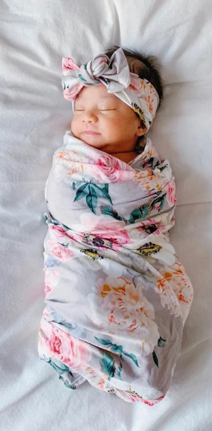 Newborn Swaddle - Soft Cotton Blend, 31.5" x 31.5", Multi-Use Baby Essential