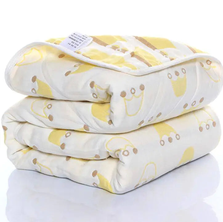 6 Layered Cotton Summer Quilt – Soft, Breathable, and Lightweight for Toddlers