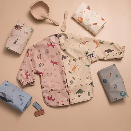 Child Waterproof Painting Smock Bib – Mess-Free Creativity for Little Artists