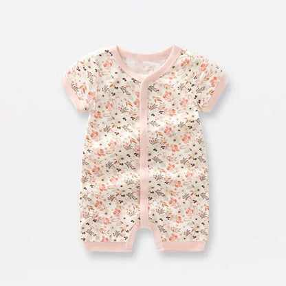 Bamboo Fiber Baby Zippered Romper – Soft, Eco-Friendly, and Comfortable for Newborns