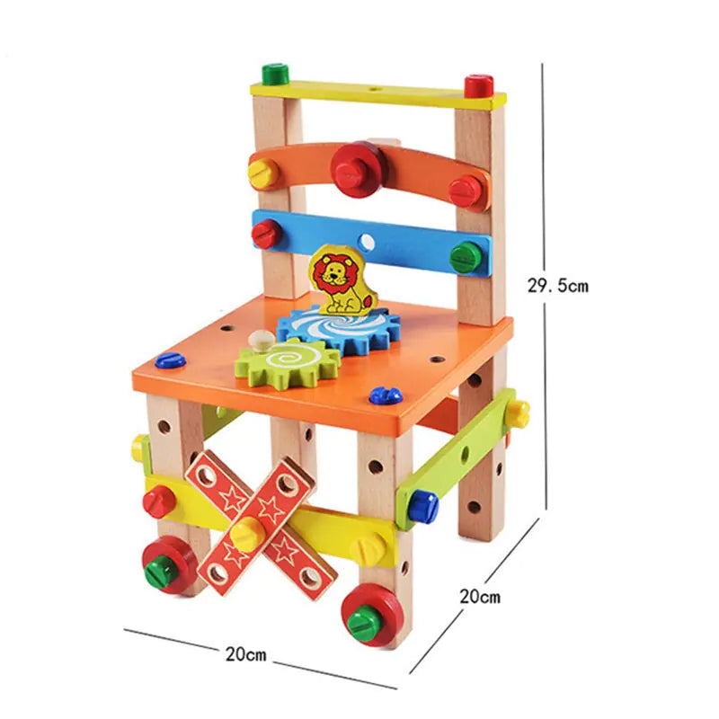 "BricoKid" Montessori Construction Chair for Creative Learning