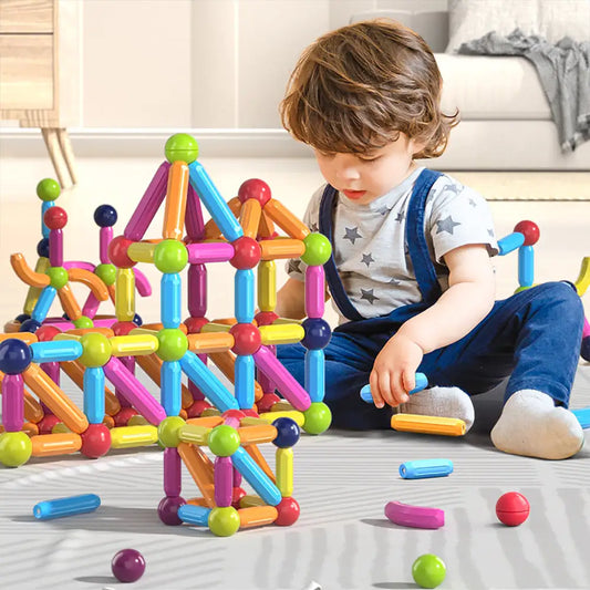 Magnetic Building Blocks - Creative Construction Set for Imagination and Learning