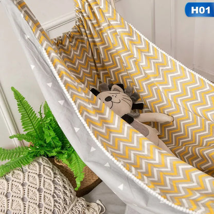Baby Crib Hammock with Pillow - Cozy & Portable for Naps and Playtime