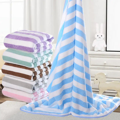 Ocean Breeze Coral Velvet Beach Towels - Soft, Absorbent & Stylish