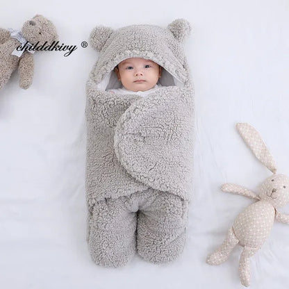 Thicken Fleece Sleeping Bags for Newborns – Cozy, Soft, and Warm