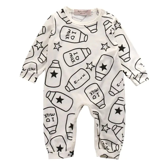 I Love Milk Baby Onesie – Soft, Comfortable, and Playful Gift for New Parents