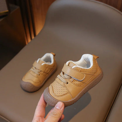 Toddler Oxford-Style Suede Shoes with Plush Lining