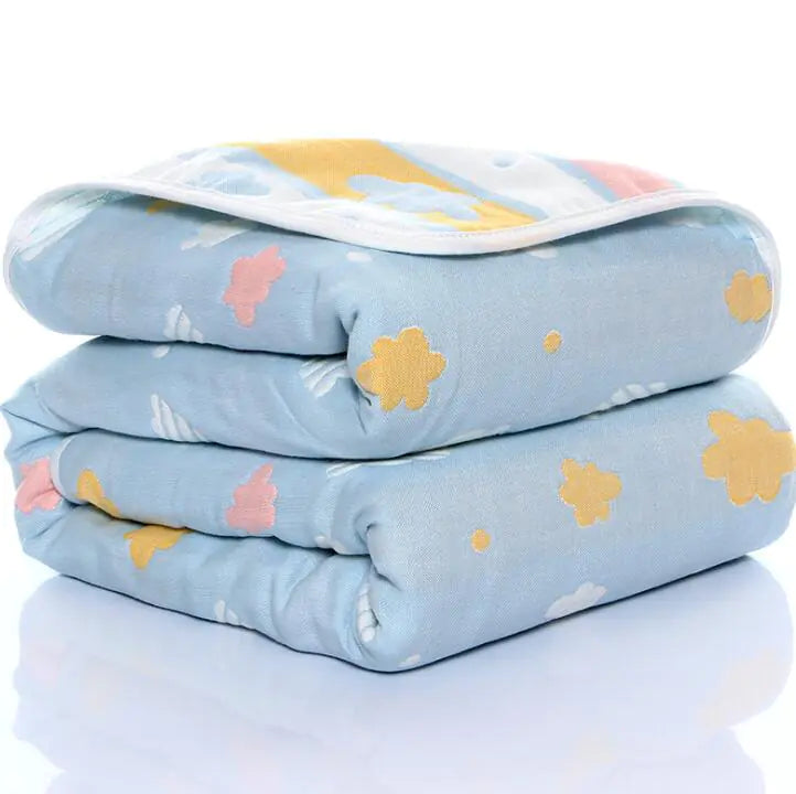 6 Layered Cotton Summer Quilt – Soft, Breathable, and Lightweight for Toddlers