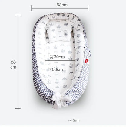 Babynest Portable Newborn Lounger - Cozy, Secure & Machine Washable