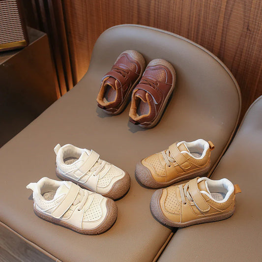 Toddler Oxford-Style Suede Shoes with Plush Lining
