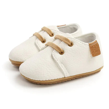 Multicolor Retro Leather Baby Shoes – Stylish, Comfortable, and Non-Slip for First Steps for Ages 0-18 Months
