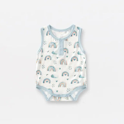 Bamboo Fiber Baby Zippered Romper – Soft, Eco-Friendly, and Comfortable for Newborns