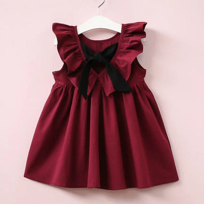 Cute Bowknot Sundress for Toddler Girls