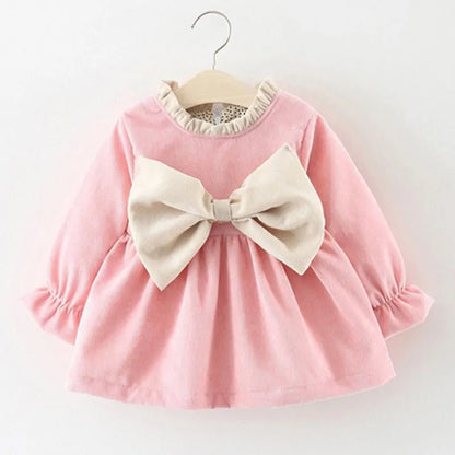 Charming Baby Dress with Bow Detail