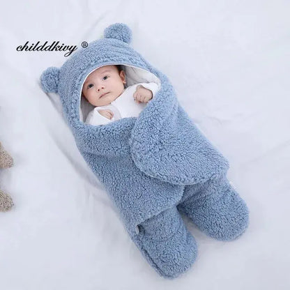 Thicken Fleece Sleeping Bags for Newborns – Cozy, Soft, and Warm