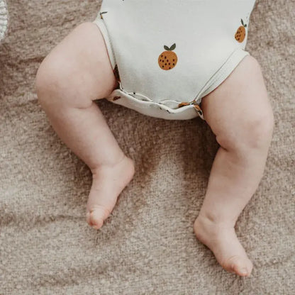 Little Clementine Playful Elegance Long Sleeve Bodysuit