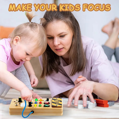 Busy Board Sensory Toy for Tactile Exploration and Development