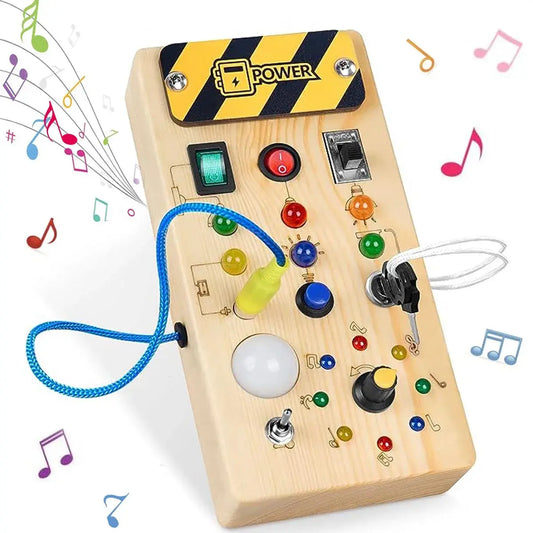 Busy Board Sensory Toy for Tactile Exploration and Development