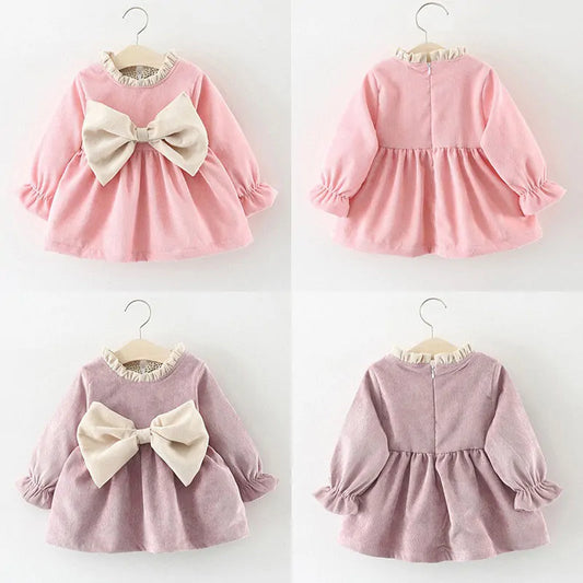 Charming Baby Dress with Bow Detail