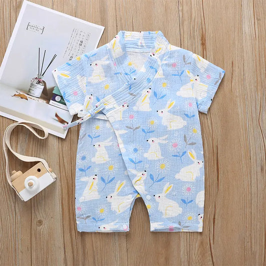 Lightweight Summer Kimono Outfit for Babies