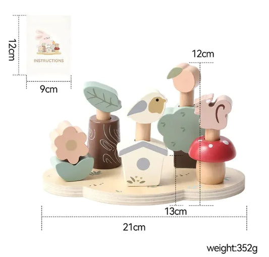 Wooden Forest Animal Balance Toy
