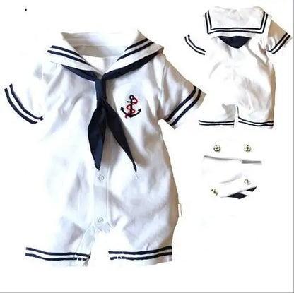 Cute Nautical Sailor Jumpsuit