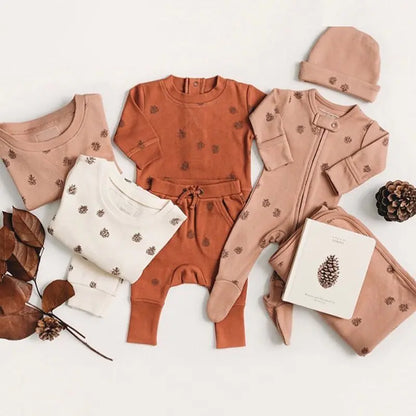 Knitted Coral Velvet Baby Footie Jumpsuit – Soft, Cozy, and Stylish for Newborns