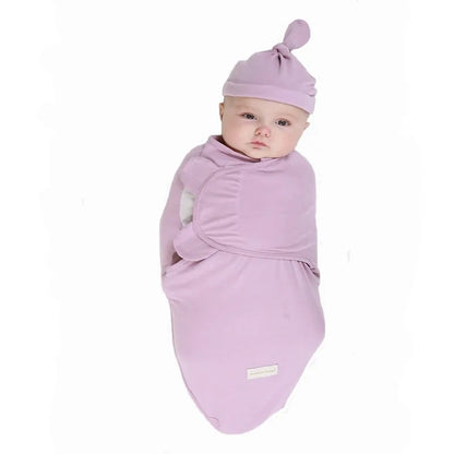 Cozy Baby Swaddle Blanket with Cap - Soft and Comfortable for Naptime and Bedtime